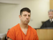 Ruben Prado Blancas, 43, makes a first appearance Monday in Clark County Superior Court on suspicion of two counts of attempted first-degree murder and first-degree domestic violence burglary. Blancas is accused of shooting and wounding two people at a home in Five Corners.