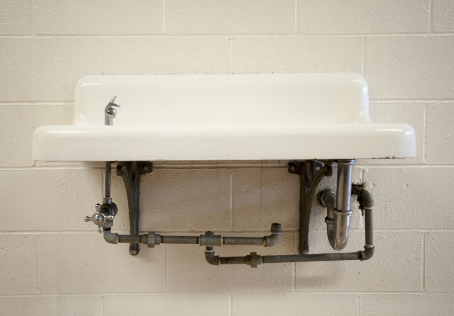 An older water fountain at Jason Lee Middle School was tested for lead Wednesday morning. Gov.