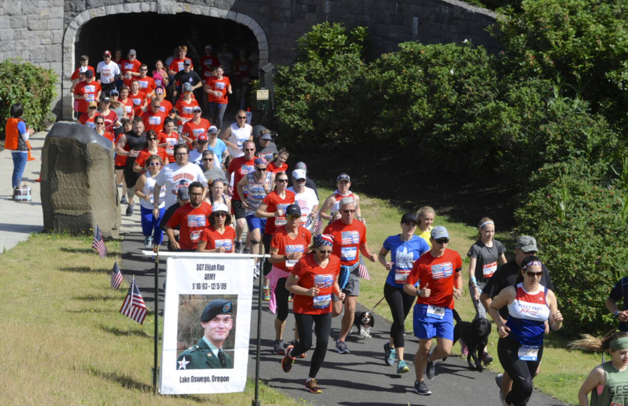 Hundreds of competitors ran Saturday in the first Run to Remember in Washougal.