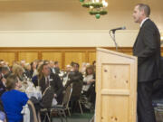 Todd Coleman, then-CEO of the Port of Vancouver, speaks at a luncheon for the Columbia River Economic Development Council in December 2014 at the Heathman Lodge in Vancouver. The CREDC hosted a panel discussion, &quot;The Value of Vision,&quot; featuring representatives from the Port of Vancouver and the cities of Vancouver, Camas and Ridgefield.