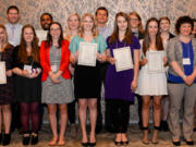 Esther Short: The 21 recipients of $84,000 in scholarship money from the Vancouver Rotary Foundation.