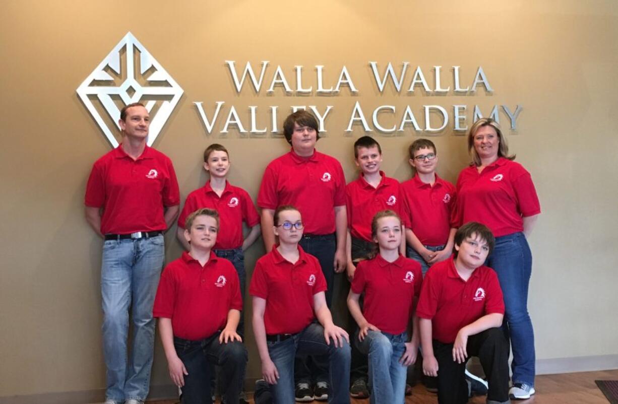 Battle Ground: MGAES Mustangs team: Michael Mowrey, back row, from left, Evan Young, Dawson Schaffer, Tommy Aitchison, Joshua Mowrey and Stephanie Mowrey.