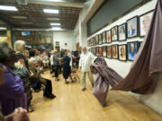 Tom Relth, curator at Boomerang, on Friday night unveils portraits of Clark County women painted by artist Hilarie Couture.