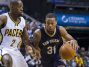 Police say New Orleans Pelicans' Bryce Dejean-Jones (31) was fatally shot and died on Saturday, May 28, 2016, after breaking down the door to a Dallas apartment.