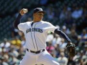 Seattle Mariners starting pitcher Taijuan Walker throws against the Tampa Bay Rays, in the first inning of a baseball game, Wednesday, May 11, 2016, in Seattle. (AP Photo/Ted S.