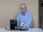 Cline Frasier with some items from his days at NASA.