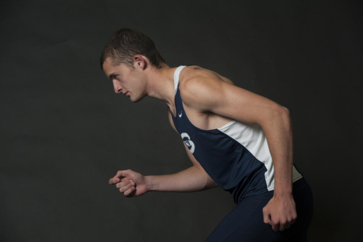 Boys track star  Mason Scheidel in Vancouver Wednesday June 1, 2016.