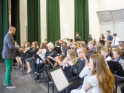 Band students throughout Woodland Public Schools had a chance to learn from visiting composer Darryl Johnson II as part of his Meet the Composer event last month.