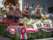 &quot;Old Time Blast,&quot; Battle Ground&#039;s latest all-volunteer float effort, won the Royal Rosarian Award for best craftsmanship and workmanship in the Grand Floral Parade on Saturday in Portland.