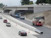 Work takes place on a new off-ramp connecting southbound Interstate 205 with Southeast Mill Plain Boulevard in Vancouver. The existing off-ramp will be permanently closed at midnight Friday, and construction crews will open the new ramp at 9 a.m.