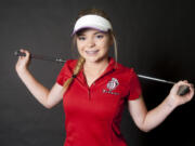 Taylor Hartley of Union is our All-Region girls golfer of the year, seen here, posing for a portrait in Vancouver Tuesday June 7, 2016.