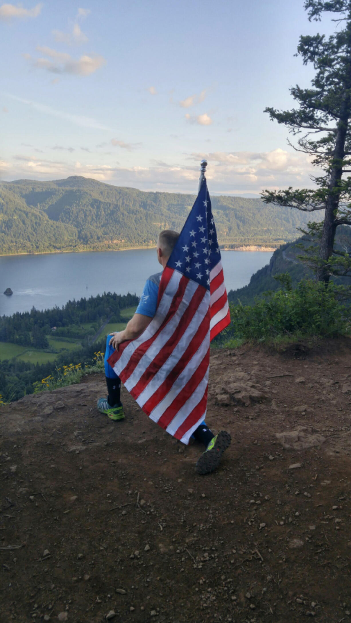 Kevanna Park: Army veteran Pierre Dubois went on his first American Flag Hike at the Cape Horn trail on Memorial Day, something he hopes to turn into a yearly tradition.