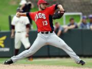 Gonzaga pitcher Brandon Bailey  throws against Arizona State University during the sixth inning in the NCAA college regional on Friday, June 3, 2016, in Fort Worth, Texas.