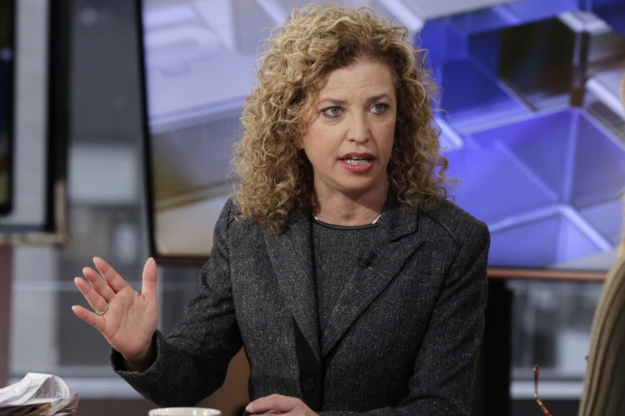 Democratic National Committee Chair Rep Debbie Wasserman Schultz, D-Fla., is interviewed in New York.