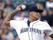 Seattle Mariners starting pitcher Taijuan Walker throws against the Baltimore Orioles during the first inning of a baseball game Thursday, June 30, 2016, in Seattle.