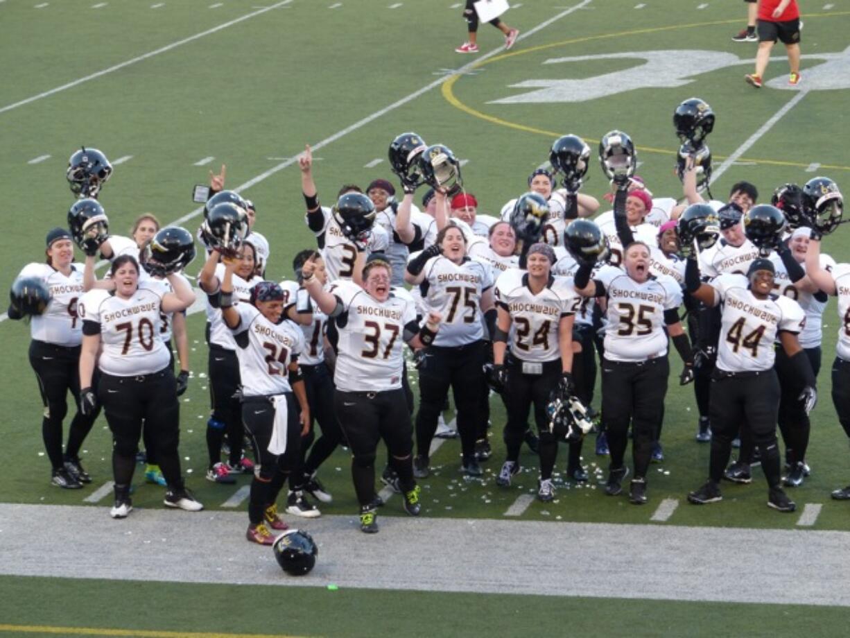 Portland Fighting Shockwave of the Women’s Football Alliance.