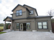 A large house, newly constructed is seen at a development in Brush Prairie in April.