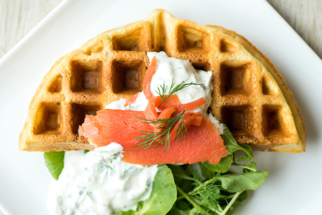 Dorie Greenspan?s Smoked Salmon Waffes (Dixie D.