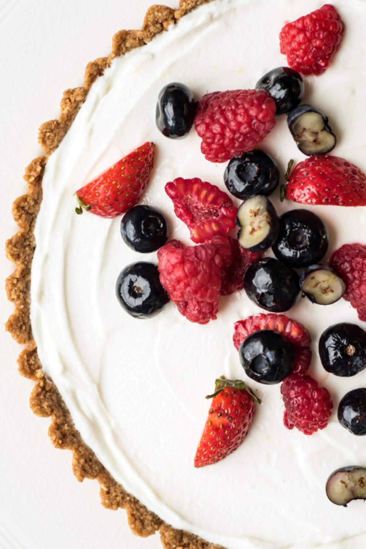 Berry Tart With Honey-Yogurt Filling. (Dixie D.