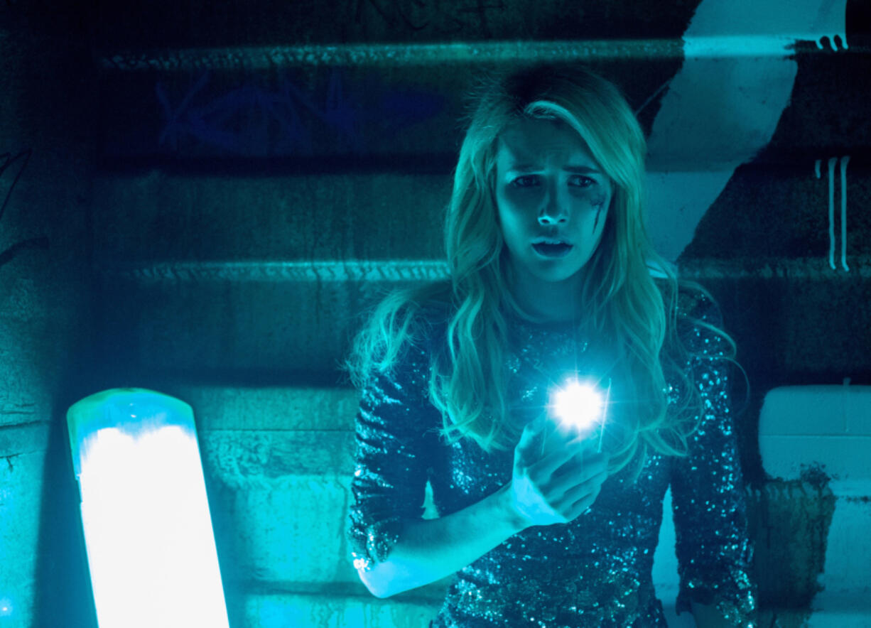 Emma Roberts in a scene from the thriller, &quot;Nerve.&quot; Nerve is an app-based game that&#039;s all the rage among the kids. You can choose to be a &quot;Player&quot; or a &quot;Watcher.&quot; Players are given dares by anonymous masses of Watchers with the promise of cash prizes at the end of each dare, which they have to film themselves doing.