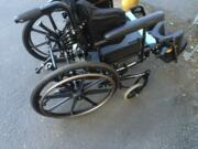 The Vancouver Police Department is trying to find the owner of this wheelchair, which was left int the lobby of a Vancouver Wal-Mart in late June.