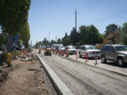 Road construction has caused long delays at the intersection of Northeast 119th Street and Northeast 72nd Avenue, and work is expected to finish up around the second week of September.