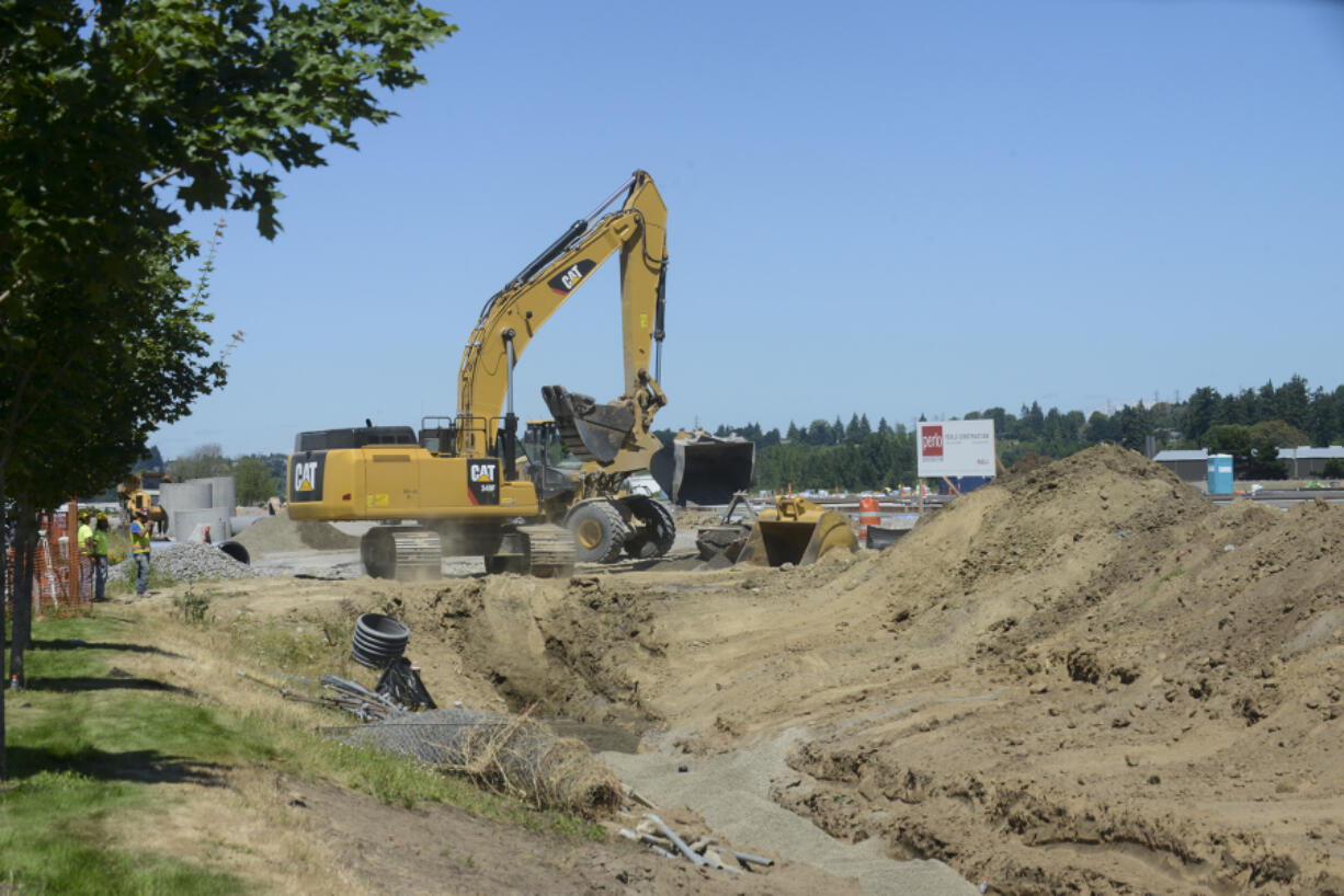 Construction on the Portside Industrial Park is underway at Northwest 31st Avenue and Lower Rover Road. Local real estate experts say the industrial market is unusually tight, while the opposite is true for office space. Retail is strong in certain corridors. Portside aims to add 350,000 square feet of industrial space in several phases.