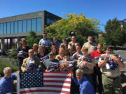 Esther Short: Members of the Davidson &amp; Associates Insurance Agency collected more than 230 old American flags, which the Fort Vancouver District Boy Scouts of America then retired in a proper ceremony.