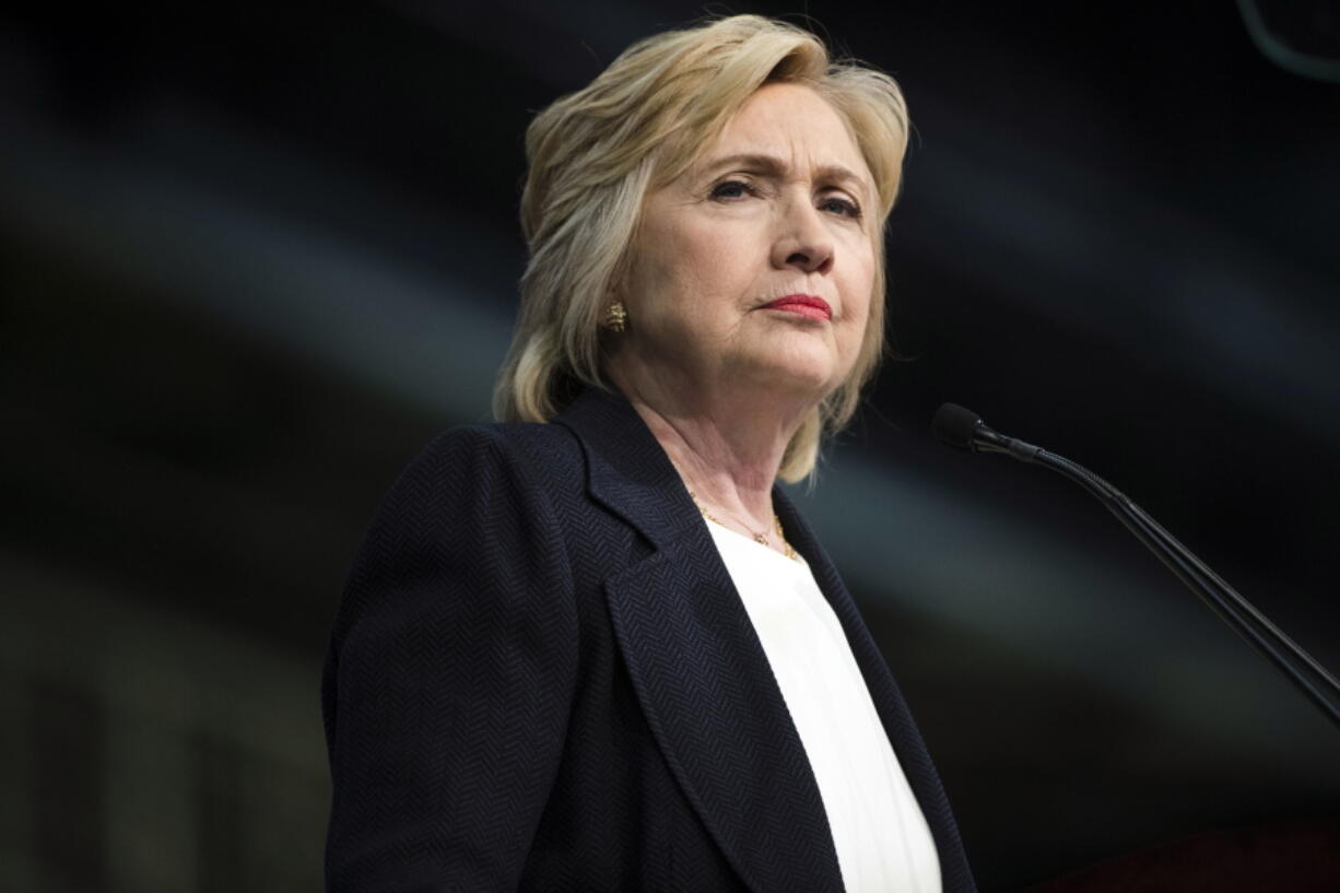 Democratic presidential candidate Hillary Clinton speaks at the African Methodist Episcopal church national convention in Philadelphia.