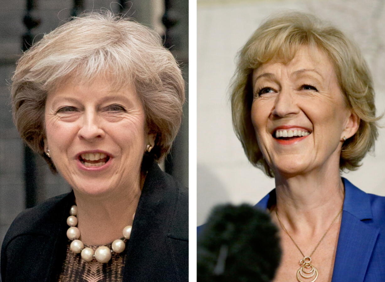 Theresa May, left,  and Andrea Leadsom (AP Photos / Matt Dunham, FILE combo)