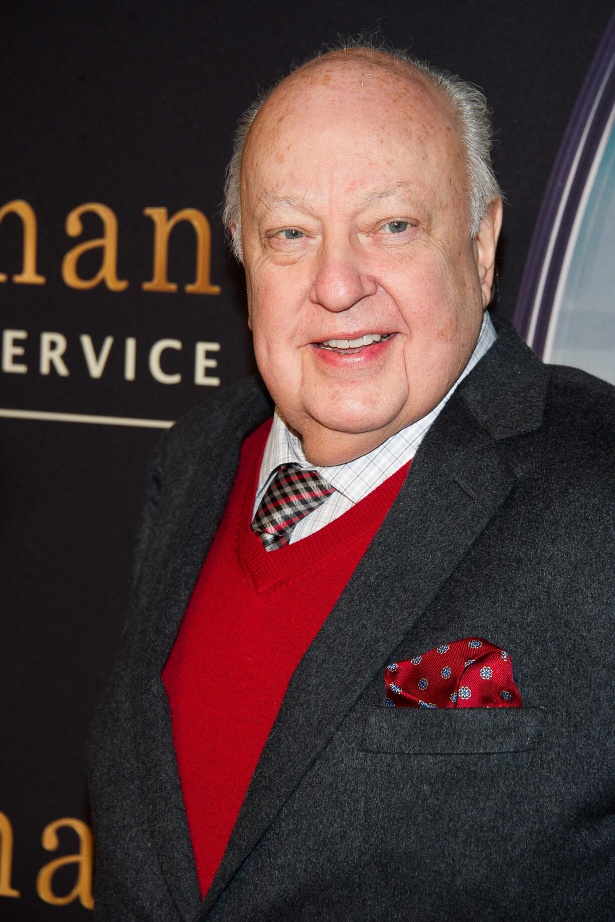 FILE - In this Feb. 9, 2015 file photo, Roger Ailes attends a special screening of "Kingsman: The Secret Service" in New York. A lawyer for Ailes is denying that the Fox News Channel chief executive sexually harassed network star Megyn Kelly. A statement on Tuesday came amidst a swirl of contradictory reports that Ailes had been ousted as head of the influential network.