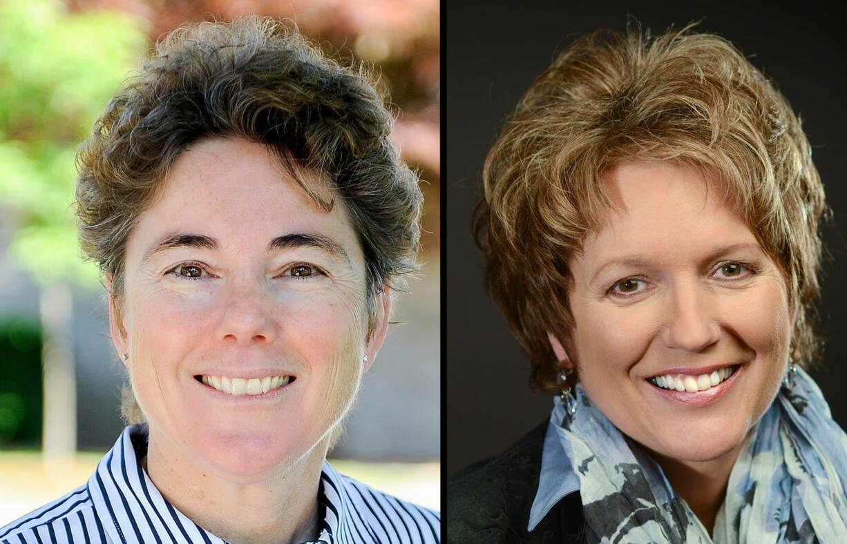 Kathy Gillespie, left, and Liz Pike