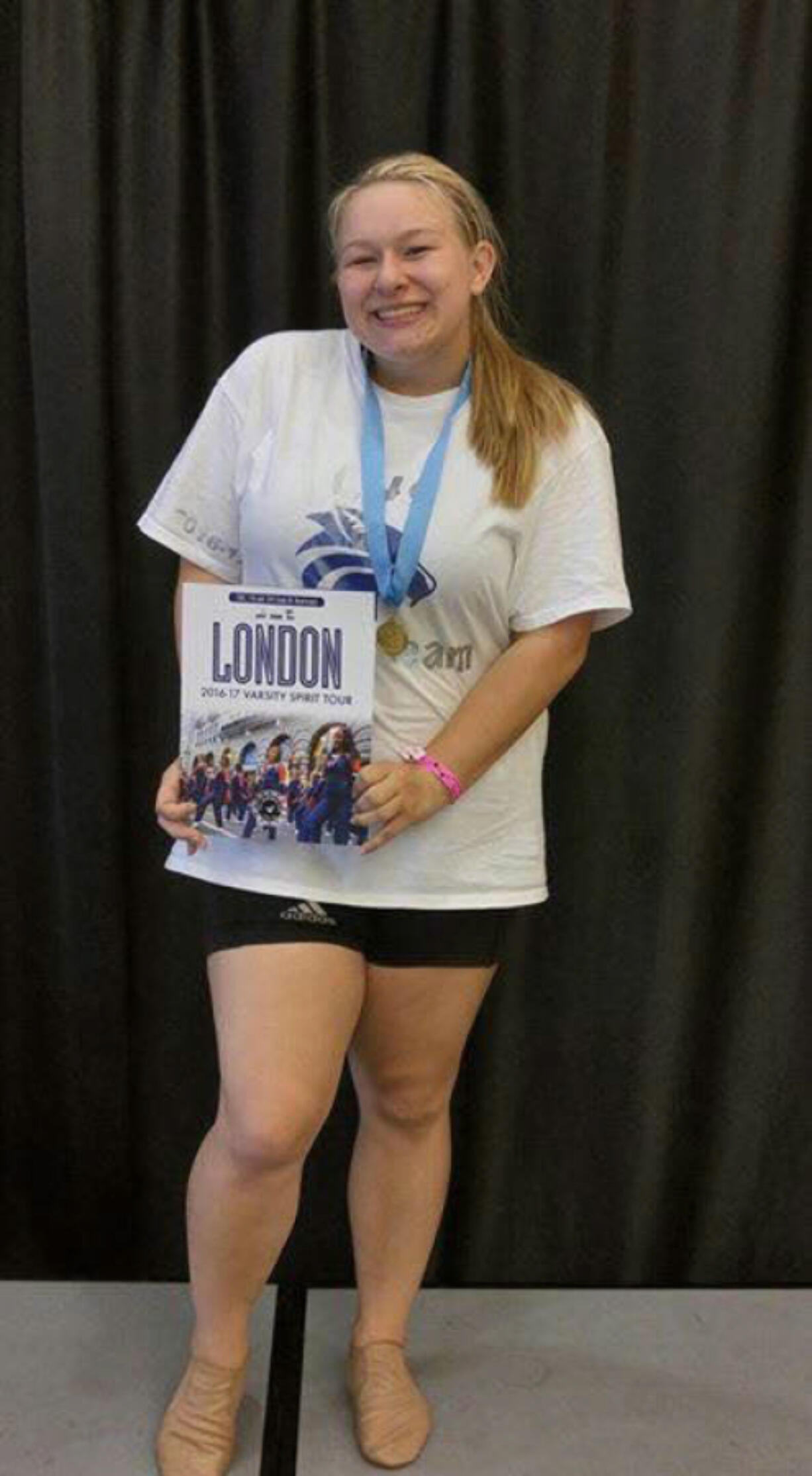 La Center: La Center High School student Kira Hall-Sass with her All-American award, which earned her a trip to London to perform in the New Year&#039;s Day Parade.