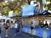 The Greek food stall, one of many, at the International Food Fest at St Joseph Catholic School in Vancouver in September. The event was a one-time thing, as church and school officials said they will no longer hold food fests of any type.