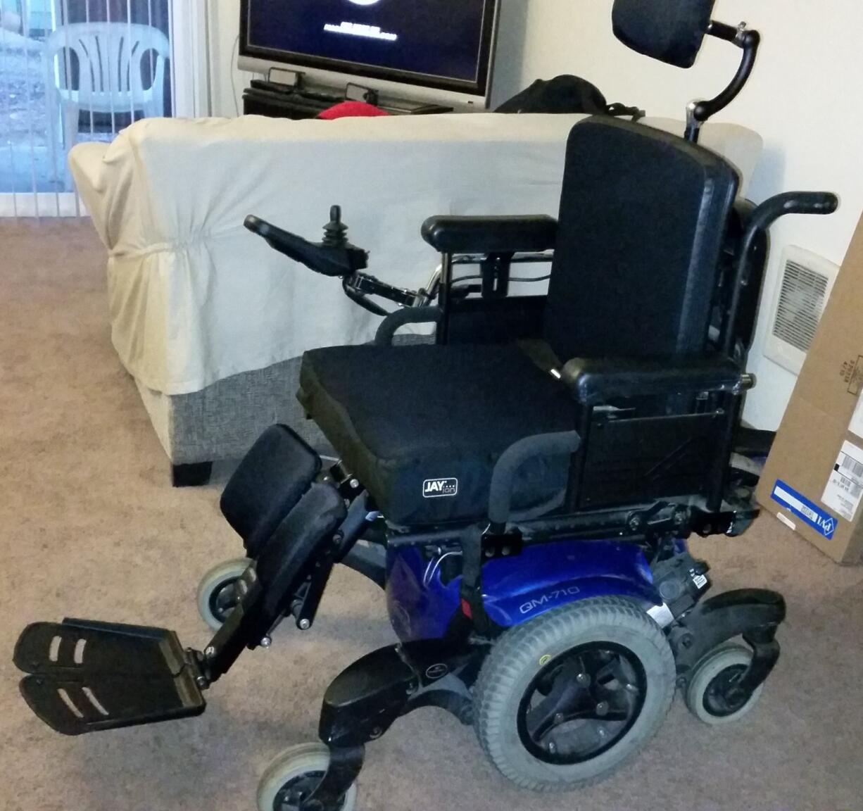 The Clark County Sheriff's Office is looking for information that will help lead them to this stolen wheelchair, which was taken in a Sunday burglary in Hazel Dell.