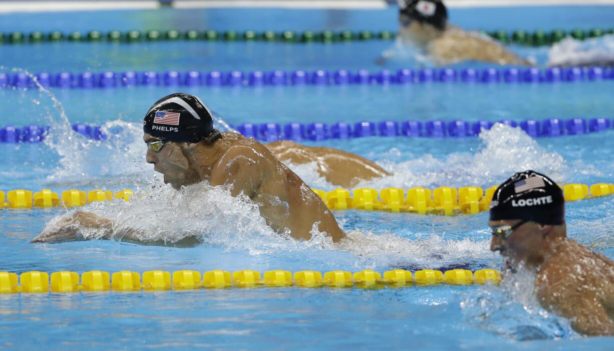 United States' Michael Phelps competes in the final of the men's 200-meter individual medley during the swimming competitions at the 2016 Summer Olympics, Thursday, Aug. 11, 2016, in Rio de Janeiro, Brazil.