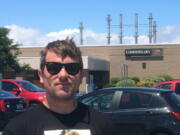 Jacob Jeske, 28, a commercial diver from Portsmouth, Va., stands Wednesday outside the Navy Exchange near Naval Station Norfolk, Va. Donald Trump may be losing support from prominent Republicans in the wake of his recent spat with a goldstar family and military icons like John McCain. But many supporters in the home of America&#039;s largest Naval base, say they&#039;ll still vote for the Republican nominee because too much is at stake, whether it&#039;s military funding or picking the next Supreme Court justice. Jeske said Trump&#039;s campaign pledge to expand America&#039;s military will mean more work for him since he&#039;s often hired by private contractors to help maintain Navy ships.