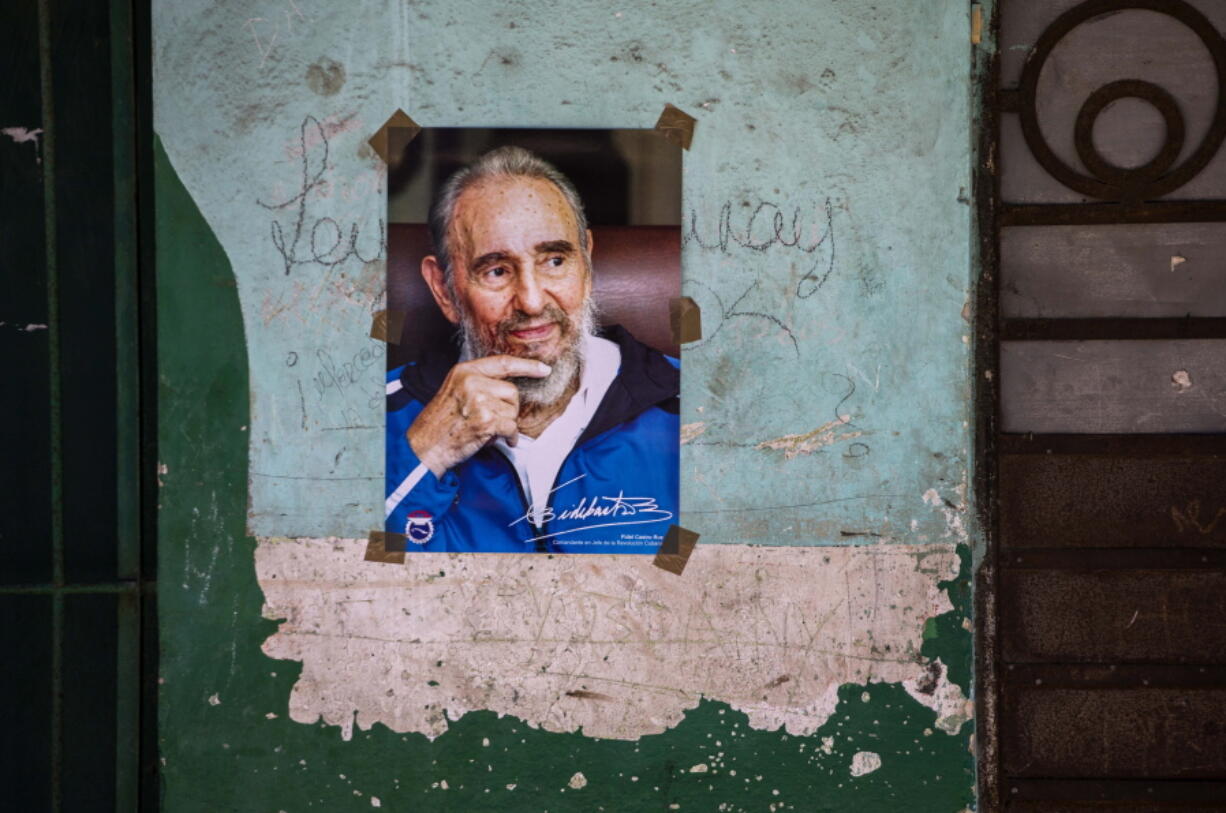 A poster of Cuban Revolution leader Fidel Castro is seen on a wall in Havana, Cuba, Saturday, Aug. 13, 2016. As Castro celebrates his 90th birthday, the Cuban government has taken a low-key approach to Castro&#039;s birthday. There are no massive rallies or parades planned, no publicly announced visits from global dignitaries.