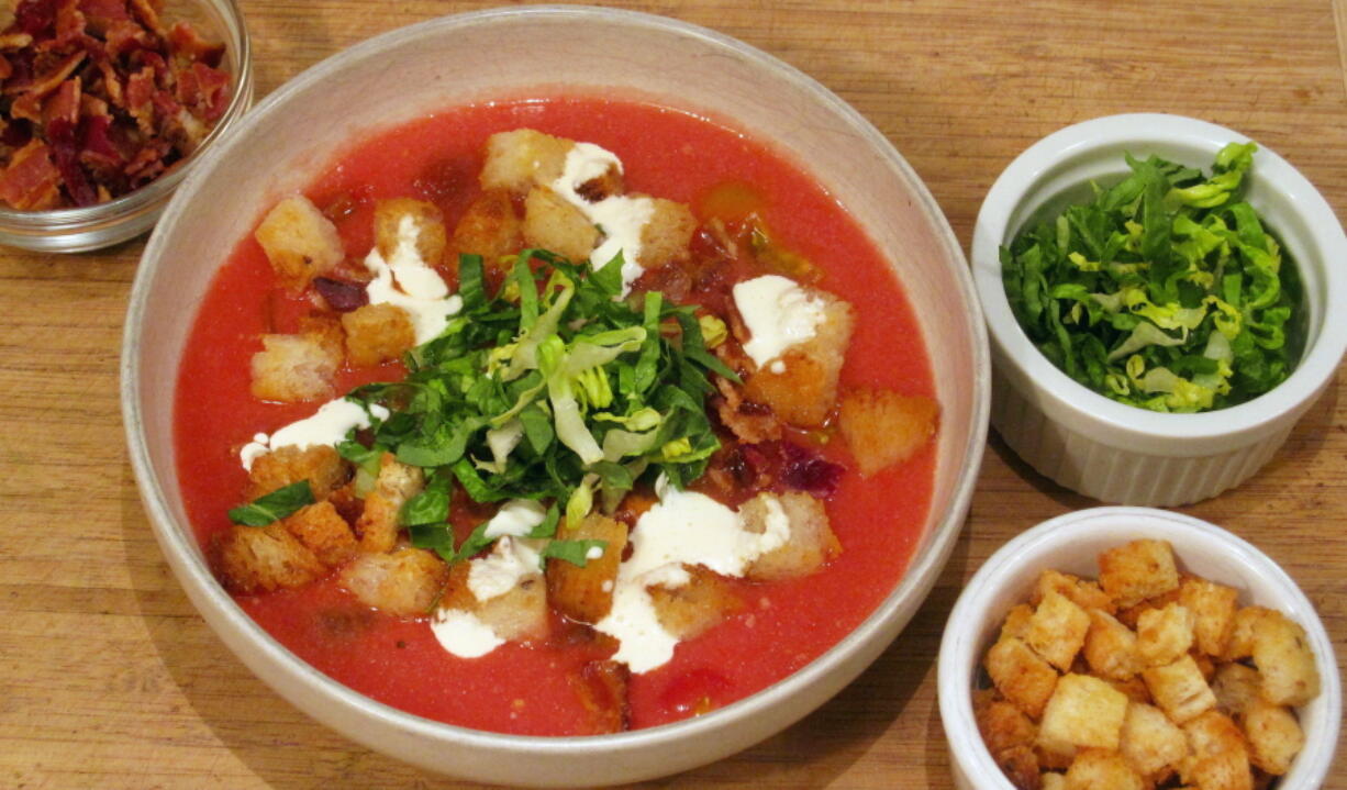 Cold BLT Soup (Sara Moulton via AP)