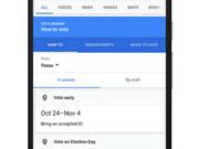 A summary box detailing state voting laws at the top of the search results whenever a request indicates a user is looking for the information. Google begins the how to vote feature in Google Search on Tuesday pulling another lever on its influential search engine in an effort to boost voter turnout in November???s U.S. presidential election.