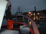 A day of ocean salmon fishing at Ilwaco starts with a stop for fresh bait.