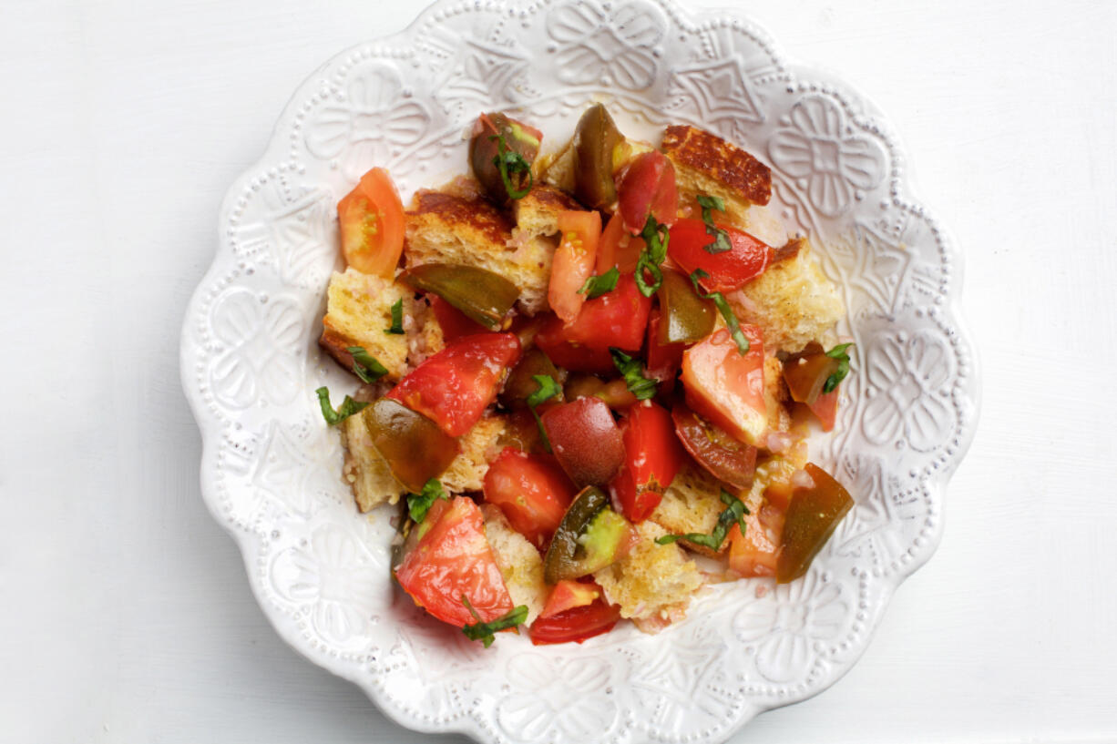 Summer Tomato Panzanella (Deb Lindsey for The Washington Post)