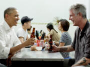 The season premiere of Anthony Bourdain&#039;s &quot;Parts Unknown&quot; shown on CNN features a meet-up with President Obama over beer and bun cha in Hanoi, Vietnam.