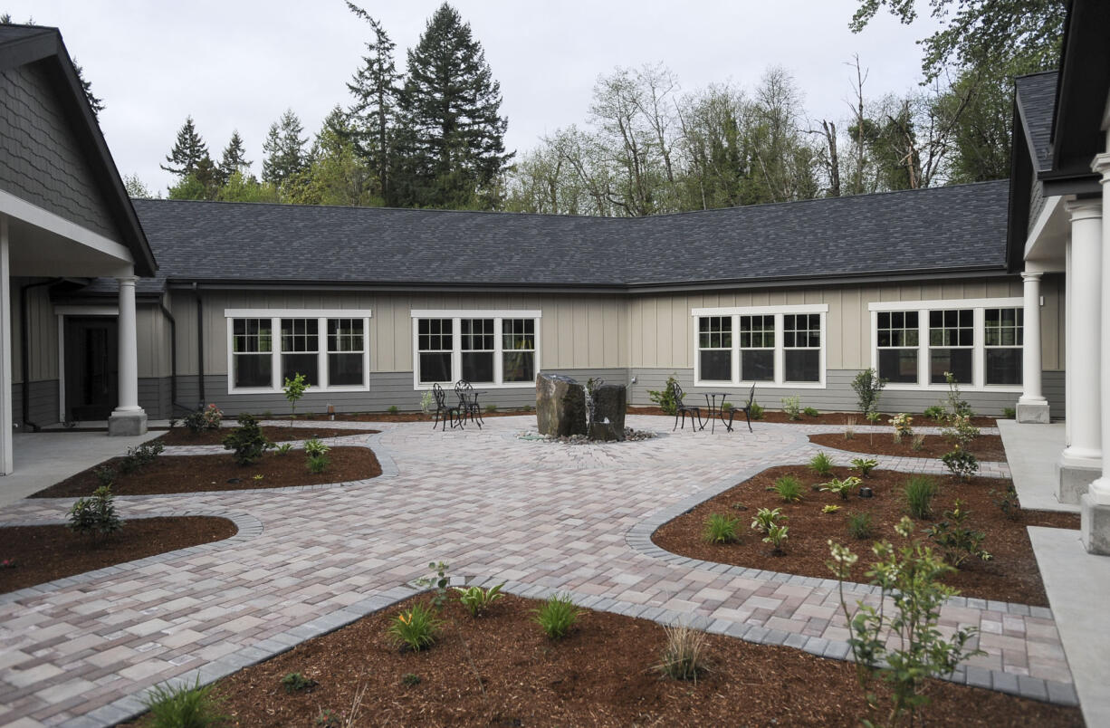 A courtyard at Community Home Health &amp; Hospice in Vancouver in 2015.