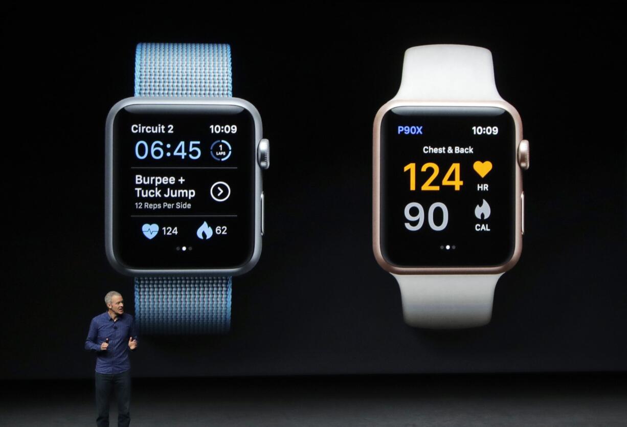 Jeff Williams, Apple's chief operating officer, speaks during an event to announce new products on Wednesday, Sept. 7, 2016, in San Francisco.