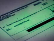 A copy of a check signed by Donald Trump shows a payment of $25,000 from the Donald J. Trump Foundation to And Justice For All,  a political action committee supporting Florida Attorney General Pam Bondi. (j.