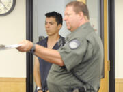 Alvino Soto-Arriaga makes a first appearance in Clark County Superior Court in June. He was sentenced Thursday for patronizing a prostitute.