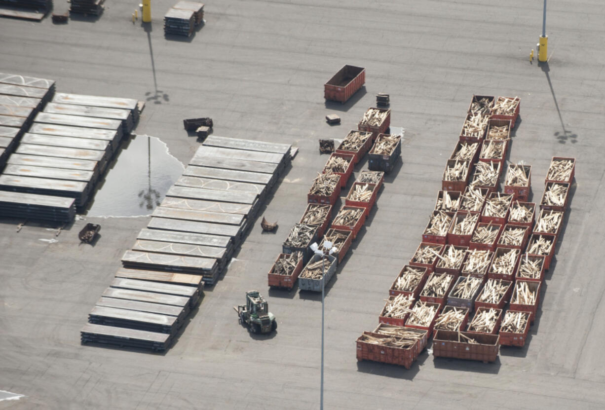 The Port of Vancouver CEO&#039;s job includes promoting imports and exports, including cargo such as steel, seen here on the port docks.