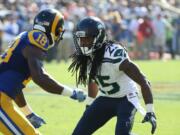 Seattle Seahawks cornerback Richard Sherman (25) during an NFL game between the Seattle Seahawks and the Los Angeles Rams on Sept. 18, 2016.