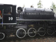 The No. 10 engine on the Chelatchie Prairie Steam Railroad in Yacolt. The Chelatchie Prairie Railroad Association is building a new structure to help better maintain its locomotives.